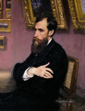  1883 Pintura Art%c3%adstica - Retrato de Pavel Tretyakov fundador de la Galería Tretyakov 1883 Ilya Repin